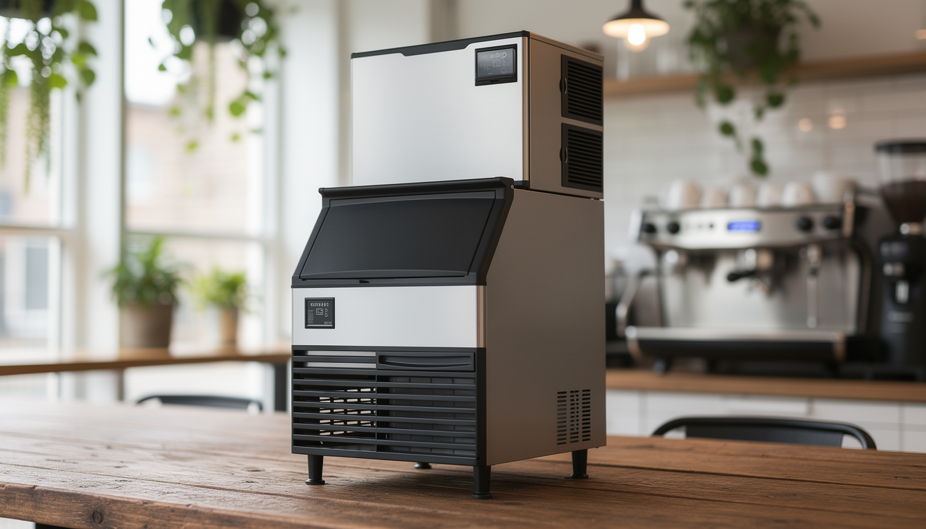 Koller CV150 commercial ice machine installed in a UAE restaurant kitchen