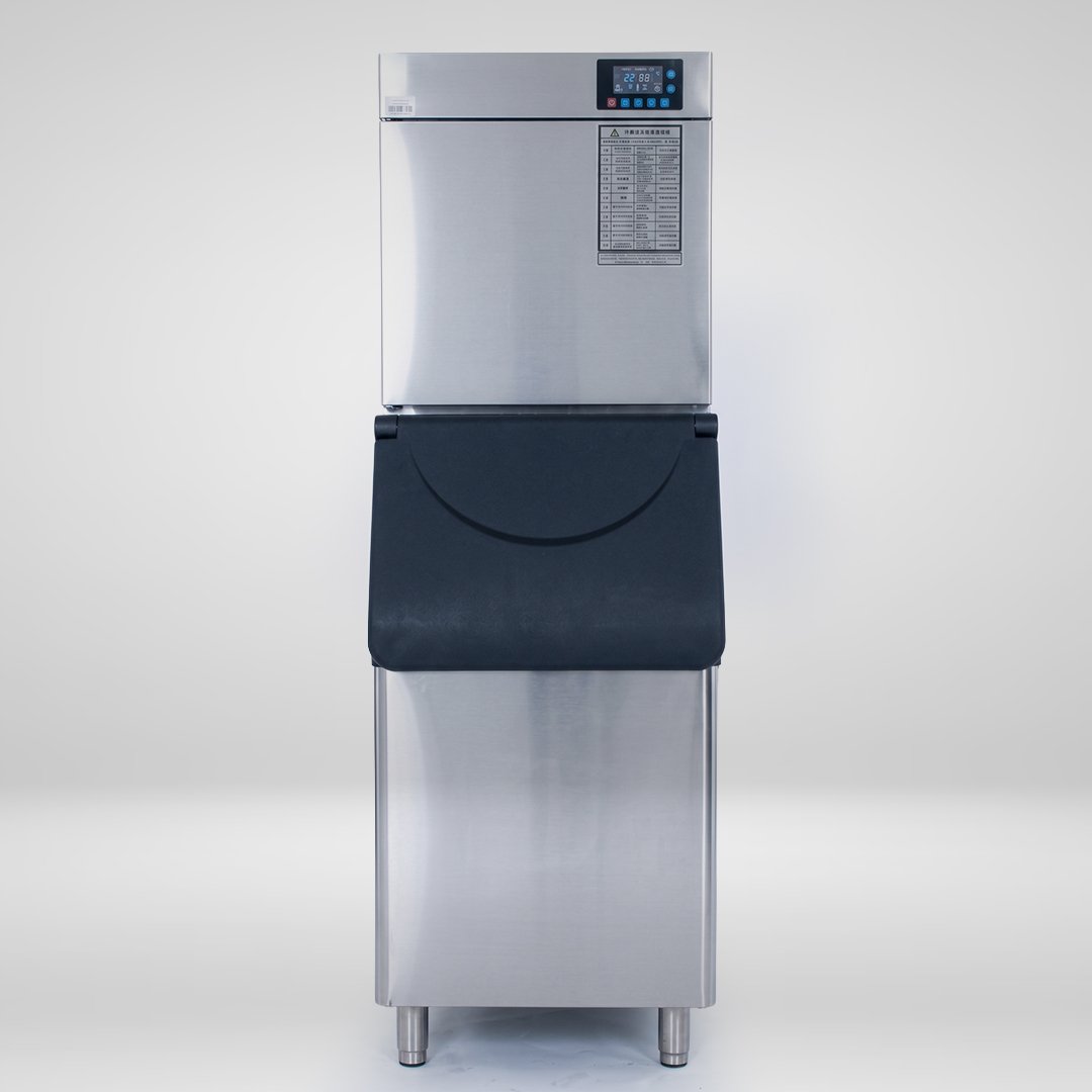 Koller CV150 commercial cube ice machine - front view