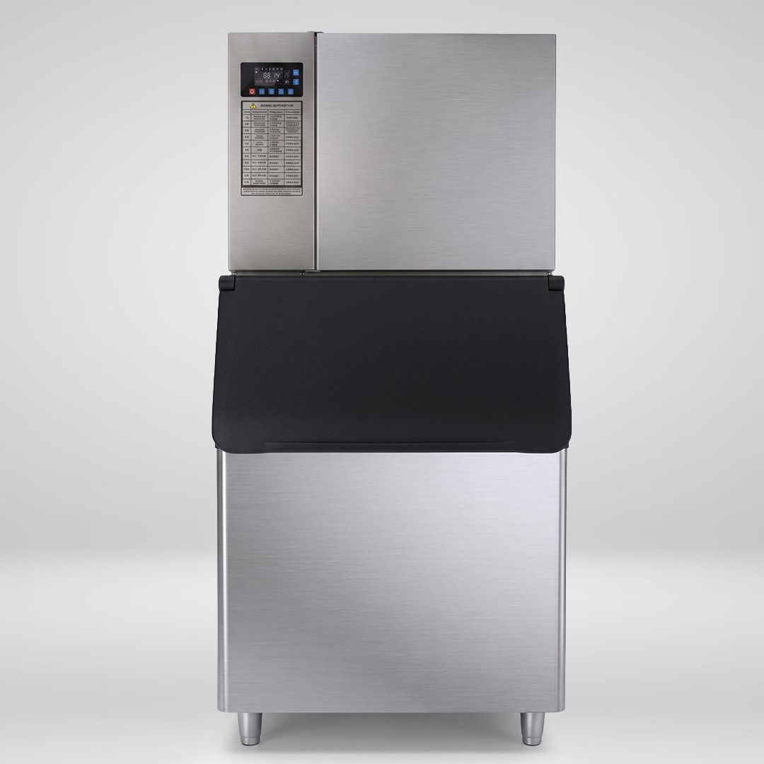 Koller CV200 commercial cube ice machine, front view