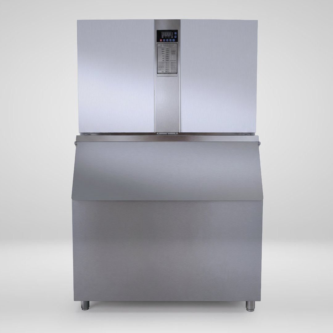 Koller CV600 commercial cube ice machine, front view