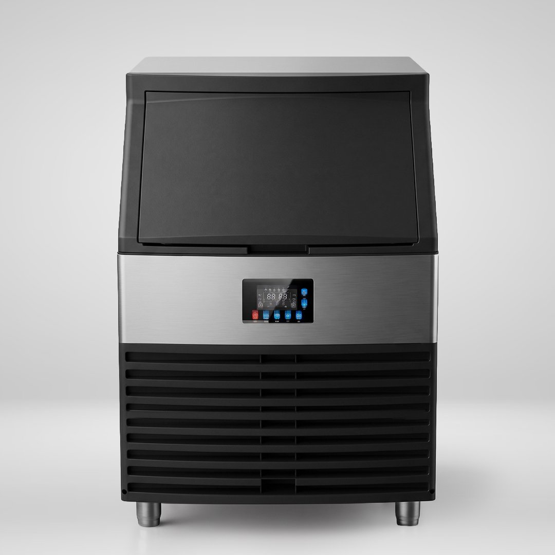 Koller CV70 commercial cube ice machine, front view